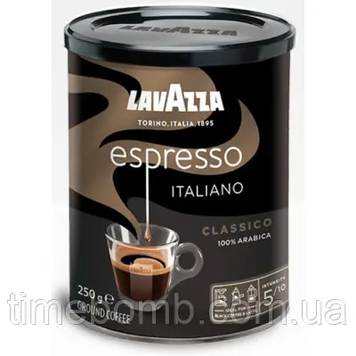 Молотый кофе Lavazza Espresso Italiano Classico ж/б 250 грамм pskava0138 фото