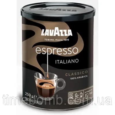 Молотый кофе Lavazza Espresso Italiano Classico ж/б 250 г 8000070018877 фото