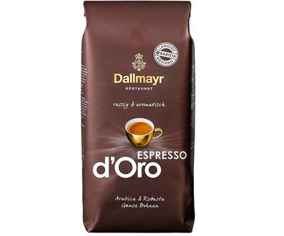 Кава в зернах Dallmayr Espresso D'oro 1 кг 4008167154679 фото