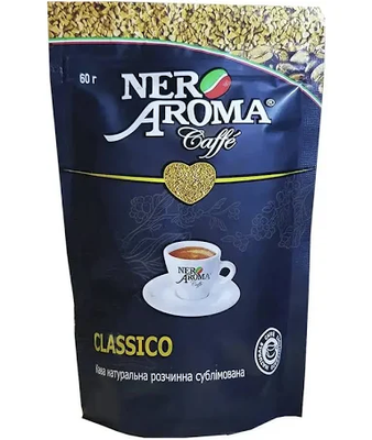 Розчинна кава Nero Aroma Classico 60 г 4820093481069 фото