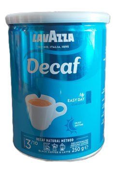 Молотый кофе Lavazza Decaf (без кофеина) железная банка pskava0193 фото