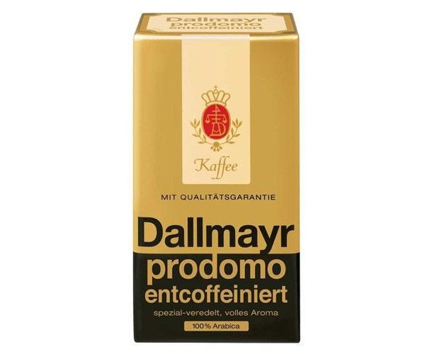 Молотый кофе Dallmayr Prodomo entcoffeiniert (без кофеина) 500 г 4008167113713 фото