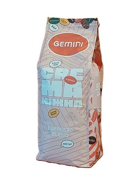 Кофе в зёрнах Gemini Crema Ніжна Espresso Blend Coffee Beans pskava0244 фото