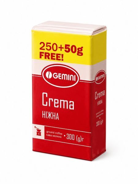 Молотый кофе Gemini Crema Ніжна Espresso Blend Ground Coffee pskava0280 фото