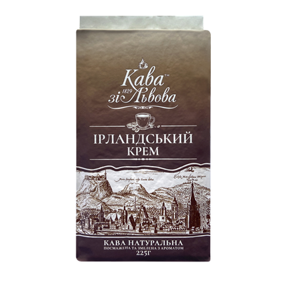 Мелена кава Кава зі Львова Ірландський крем 225 г  4820145621320 фото