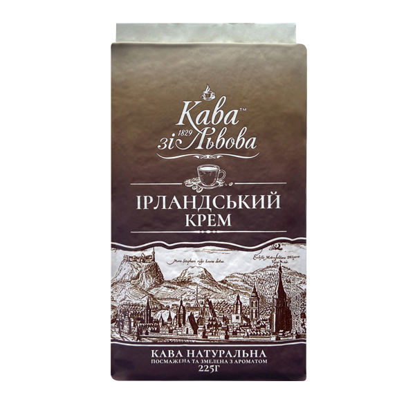 Мелена кава Кава зі Львова Ірландський крем 225 г  4820145621320 фото