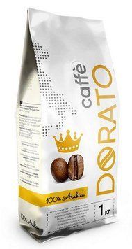 Кава в зернах Caffe Dorato 100% Arabica 1 кг pskava0074 фото