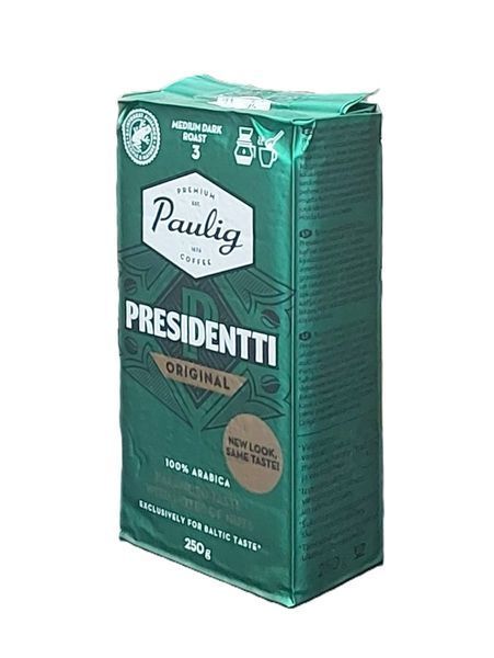 Мелена кава Paulig President 250 грам pskava0228 фото