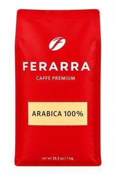 Кава в зернах FERARRA Arabica 100% 1 кг pskava0049 фото