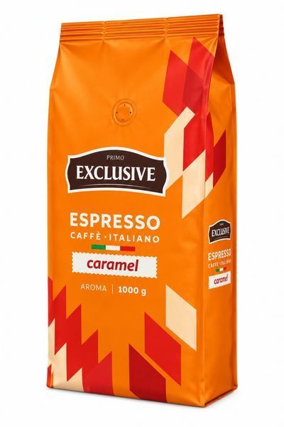 Кава в зернах Primo Exclusive Espresso Caffe Italiano Caramel pskava0090 фото