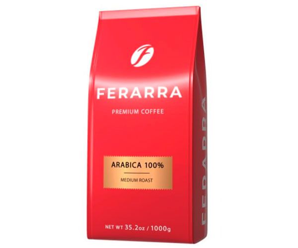 Кофе в зернах FERARRA Arabica 100% 1 кг 4820097817673 фото